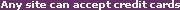 Accept credit cards